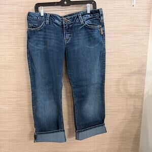 Silver Jeans Women's Santorini Capri jeans size 34